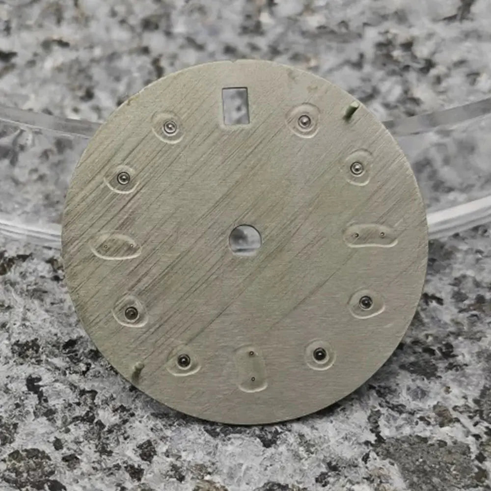 GMT 28.5mm Martian Landscape Modified C3 Luminous Watch dial for NH34 NH35 NH36