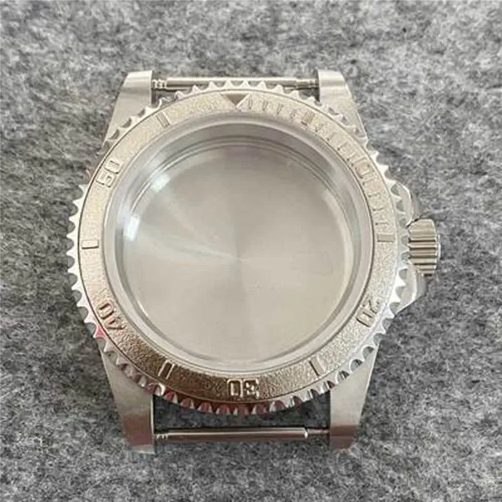 39.5mm Retro Flat Mirror Sapphire Glass Case Stainless Steel Case for NH35 NH36