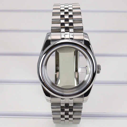 36/39mm Watch Case For NH35 NH36 NH38 Miyota 8215 Case Sapphire Glass Oyster