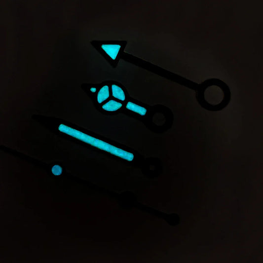 Red+Silver Trim Blue Luminous Diving Watch Hand for NH34 GMT 4 Hands