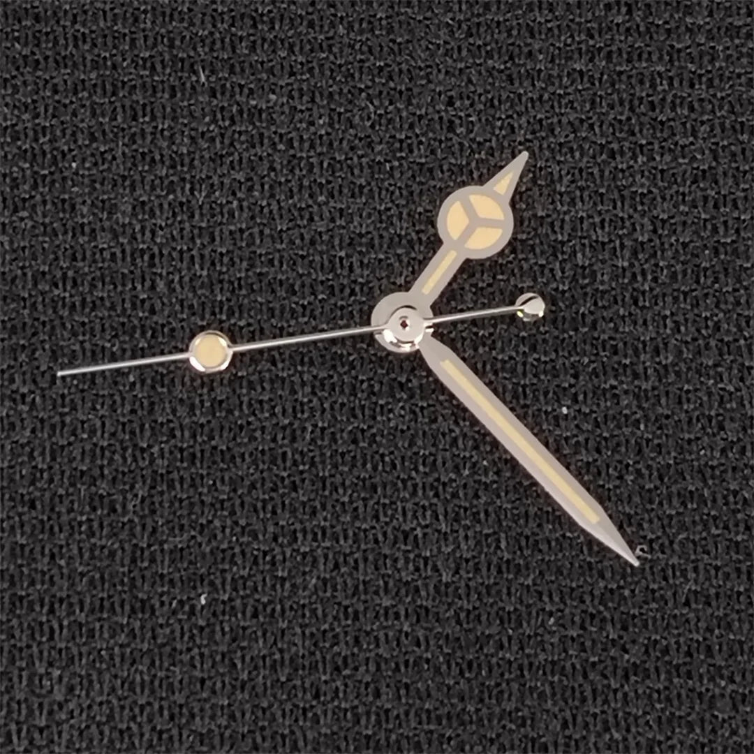 Retro Thin Orange Hands with Green Luminous Watch Hands fit for NH36/NH3/4R/7S