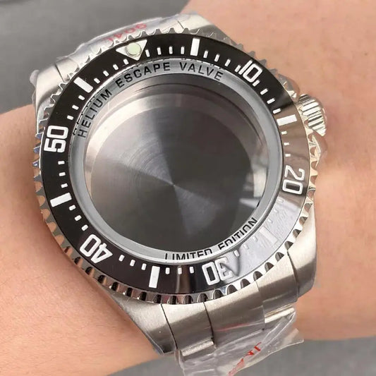 43mm Watch Case with Sapphire Fit DEEP Sea Homage for NH34/35/36 ETA 2824 2836