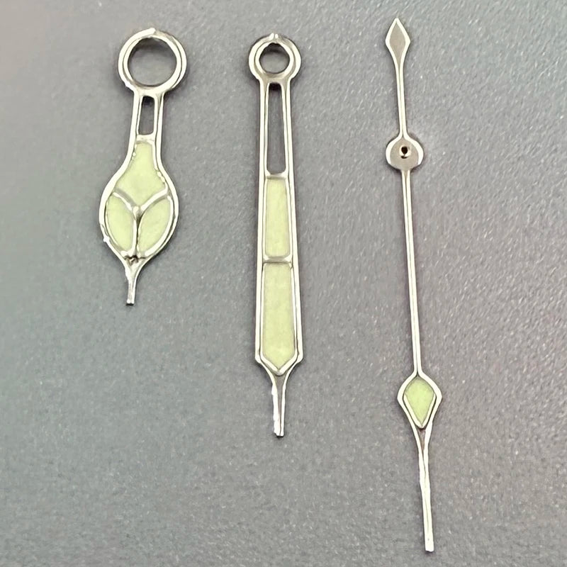 Modified Green Luminous Green Paint/White Paint Watch Hands for NH35/NH36/4R/7S
