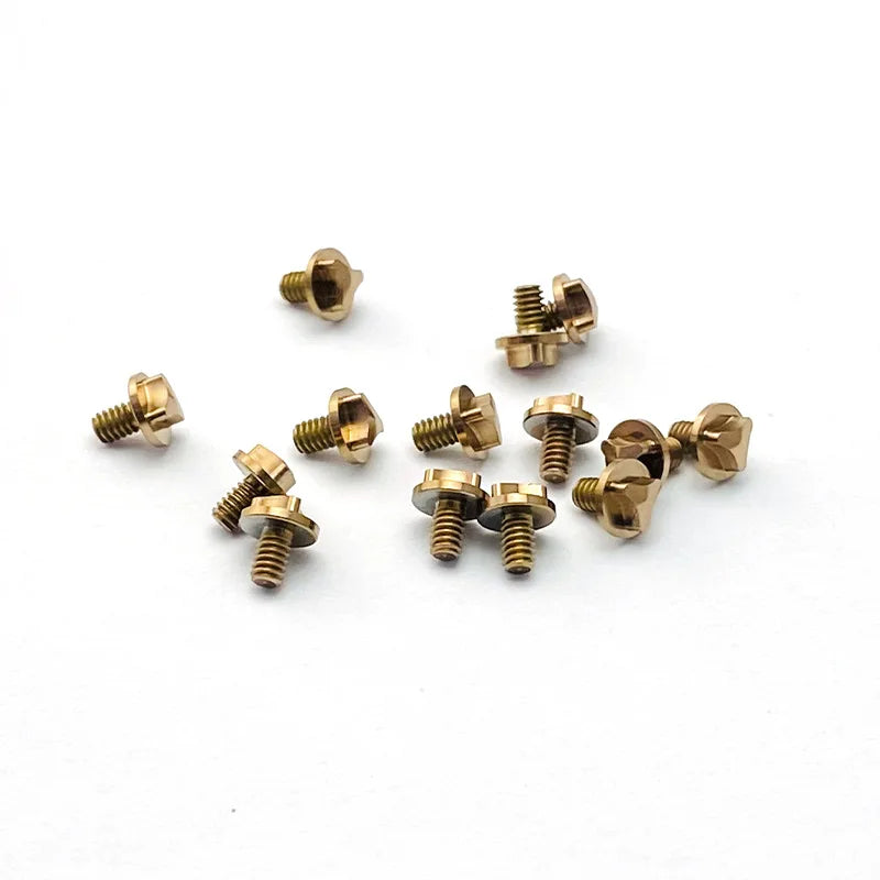 1. Titanium alloy nail grip screws for Microtech UTX-85/Ultratech folding knife handles, pack of 6.