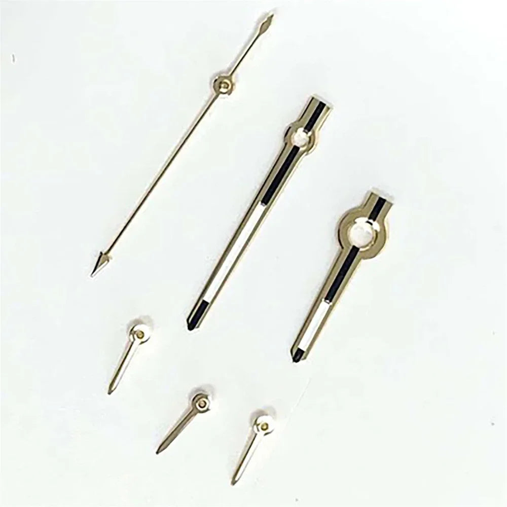 13.5mm VK63 Watch Hands Silver/Gold Hands Needles Green Luminous Fit for VK63