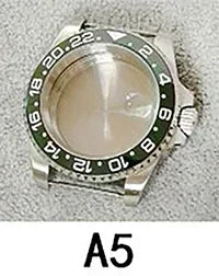 40mm SUB GMT Steel Watch Case for 2813/8215/2836/3804/8200 with Sapphire Glass