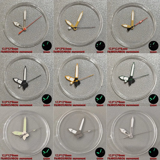 NH35 NH36 Luminous C3 Green for NH35/NH36 ETA 2836 2824 Watches Hand