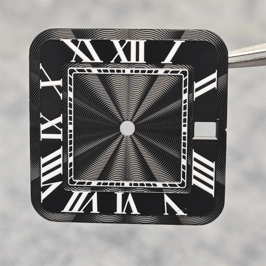 38mm 316L Stainless Steel Square Watch Case Set for NH36 4R36 Movement