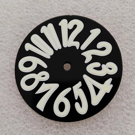 Personalized 33.2mm Enamel Digital Watch Dial Multicolor Literal for NH35