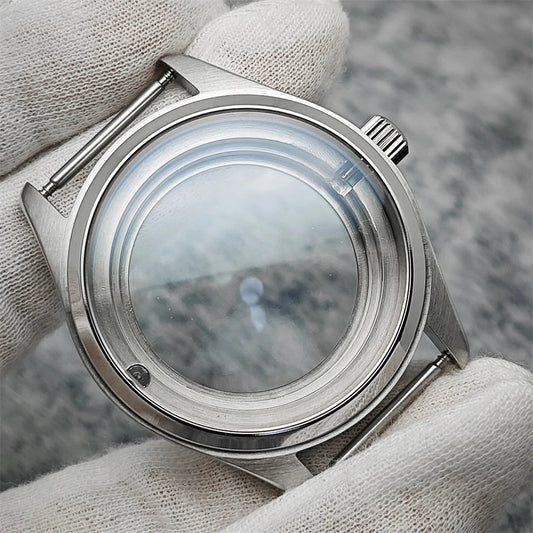 40mm 316L Stainless Steel Sapphire Crystal Watch Case for NH35 NH36 Movement