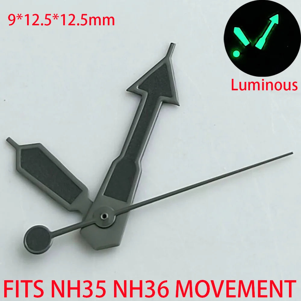 Watch Accessories Pointer NH 35 NH36 Hands Green/Blue Super Luminous Suitable For NH 35 NH36 Movement