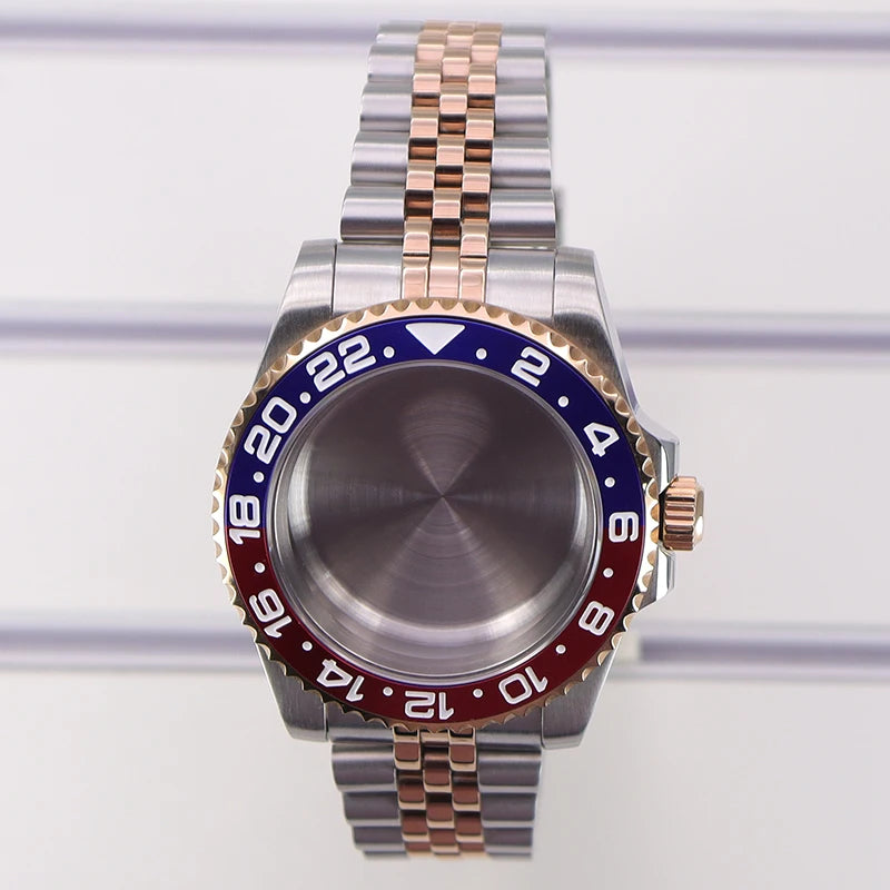 40mm Watch Case Sapphire Glass For Nh35 Nh36 Nh34/38 Eta2824 Miyota8215 GMT