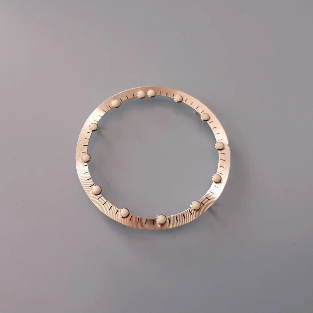 NH70 skeleton dial with green luminous markers and chapter ring, 28.5x24.5mm for precise watch accessory customization.