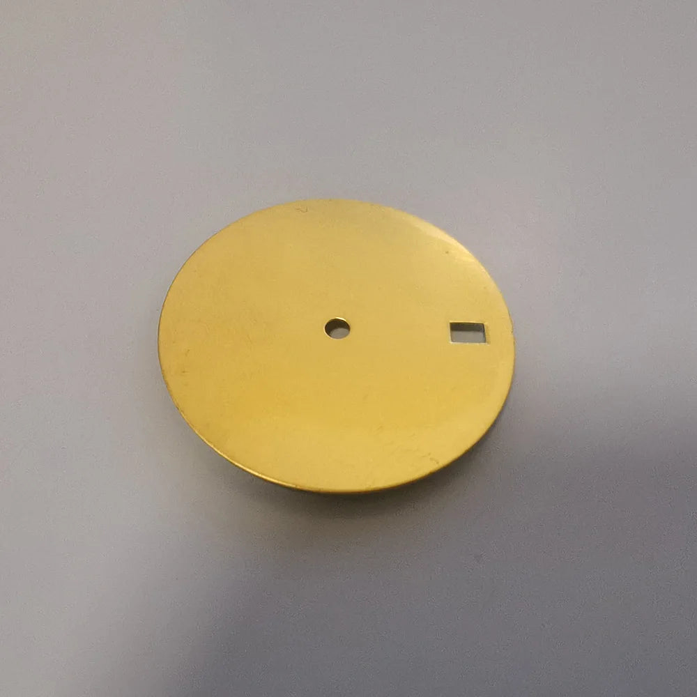 Mod 28.5mm brass watch dial by Wholesale, compatible with NH35 NH36 7S26 4R SKX007 SRPD movements, precise design modification for fans of custom watch parts.