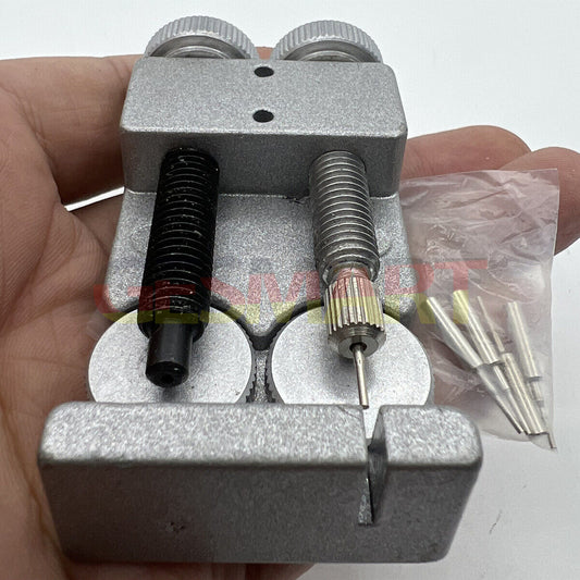 Watch Band Bracelet Link Remover with 4 Metal Pins for Adjustable Watch Repairs and Band Sizing.