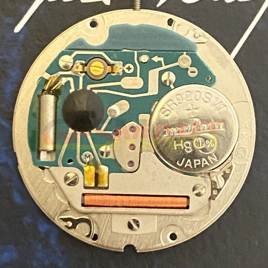 ETA 955.124 Swiss quartz watch movement with day-date function, ideal for precise repairs.