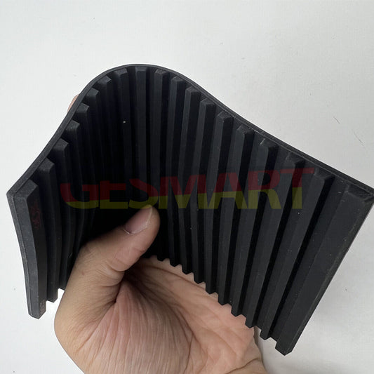 Horotec MSA24.222 black silicone watch accessory with 19 grooves for secure, non-slip grip.