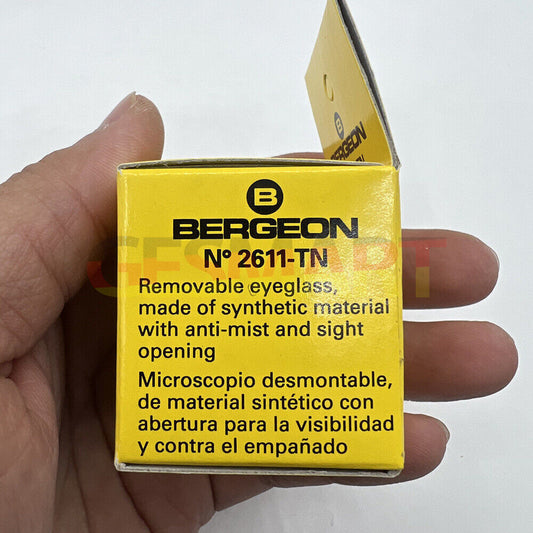 Bergeon 2611-TN-1.5 loupe with 6.7x magnification for precise watch repairs and inspection.