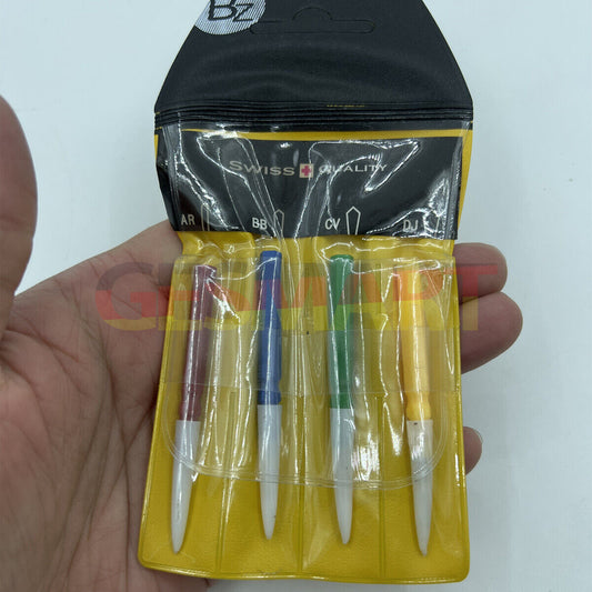 Silver die-cast alloy oil cup stand with 5 containers and oiler pen for watch repair.