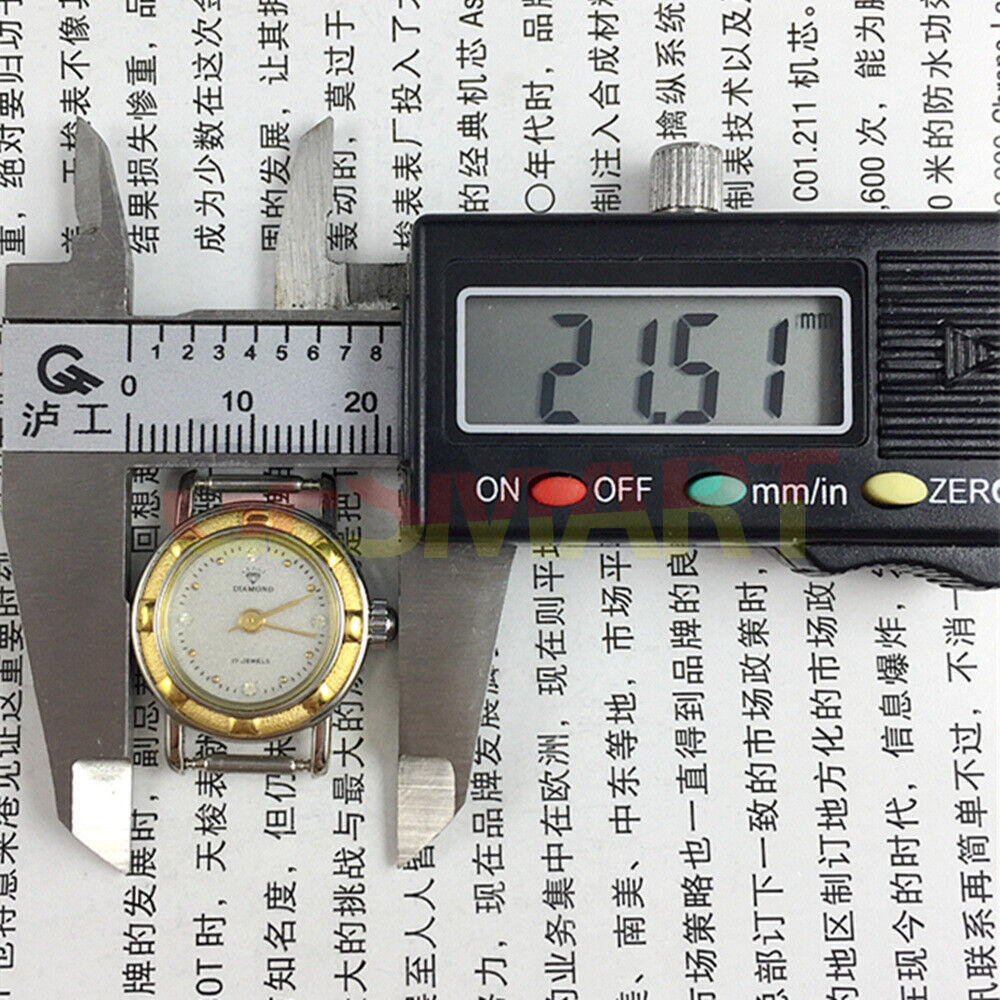 21 mm SHANGHAI DIAMOND Kleine manuelle mechanische Damenuhr 17 Juden graues Zifferblatt