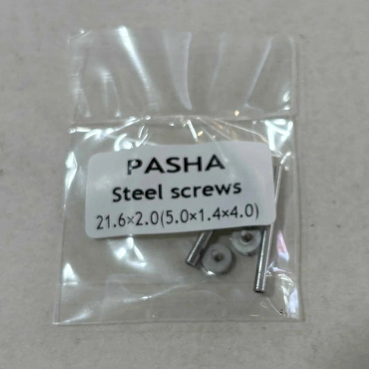 1. 21.6mm PASHA watch band spring bar with steel screws for secure strap repair.