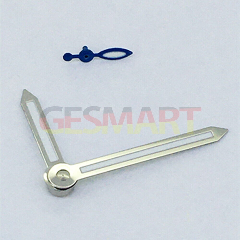 Silver Trim Arrow Shaped Green Lume Watch Hands for ST3600/ST3620/ETA6497/6498
