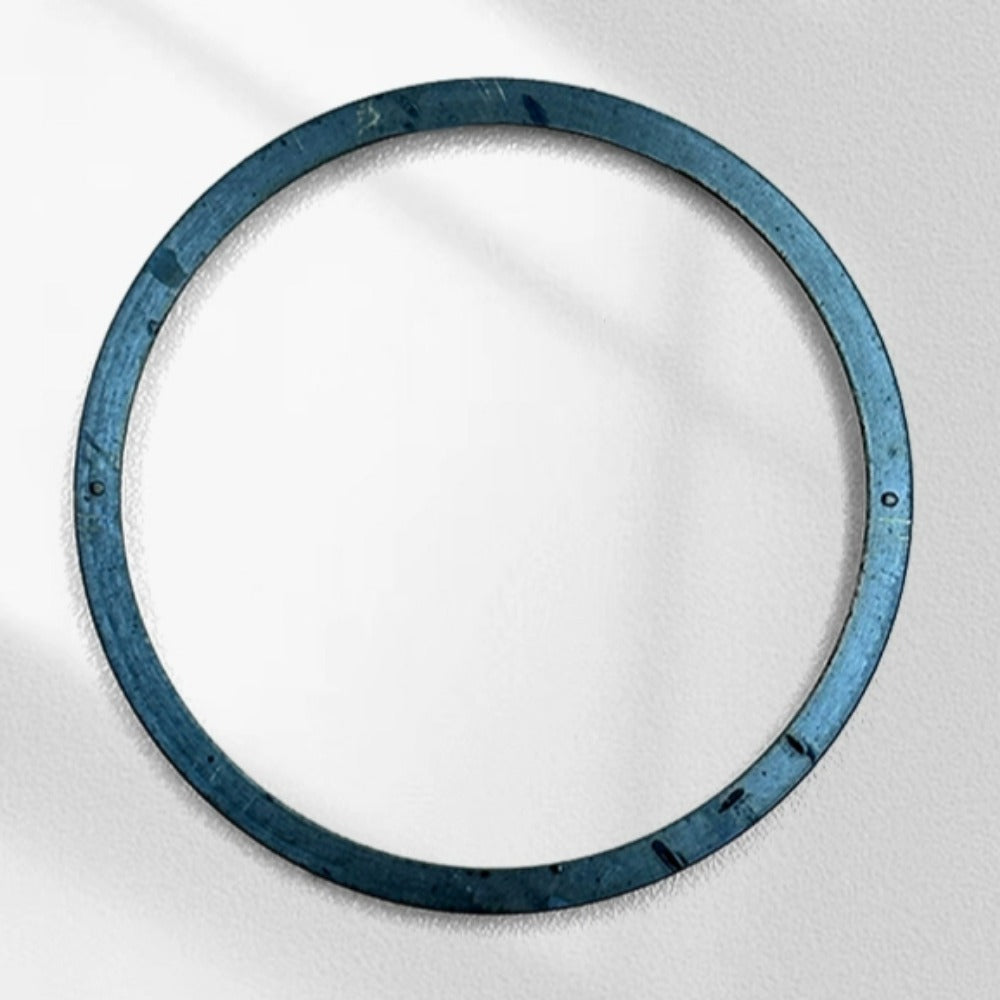 31.4mm*27.9mm*2.35mm Black Metal Chapter Ring Watch Repair Part