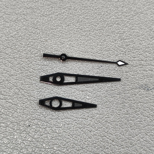 Black Big Arrow with Green Lume Watch Hands for NH35/36 NH38 NH72 NH70