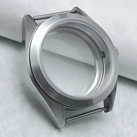 38mm Brushed Watch Case S Crown Suitable Fit NH35 NH36 Modified