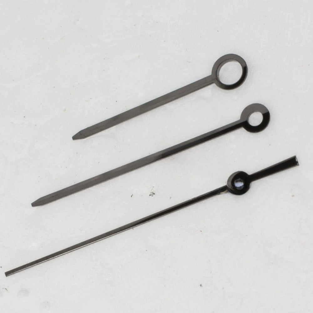 Aiguilles de montre longues noires modifiées 11 x 14,7 x 18 mm pour mouvement ETA2836 2824 2892A2