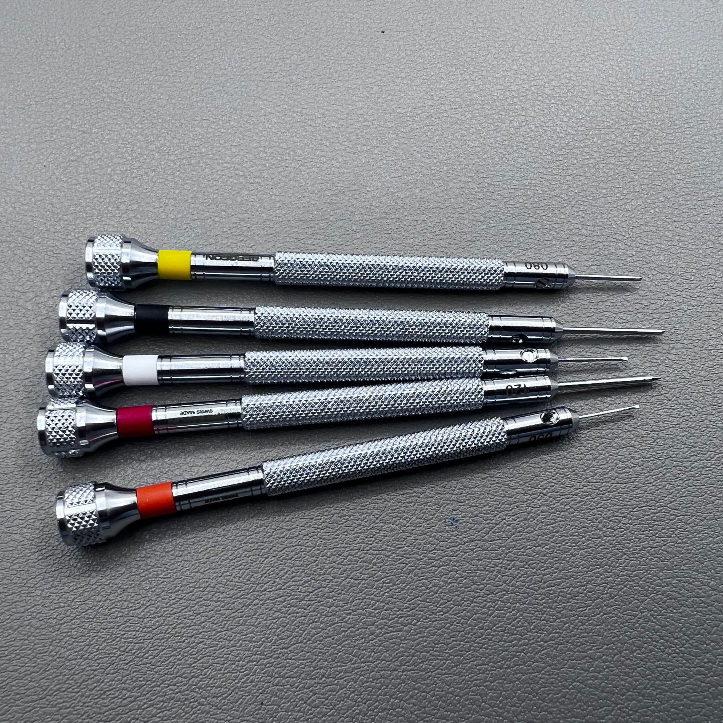 Swiss Bergeon 30080-P05 2868 Replacement Set Of 5 Screwdrivers in Pouch