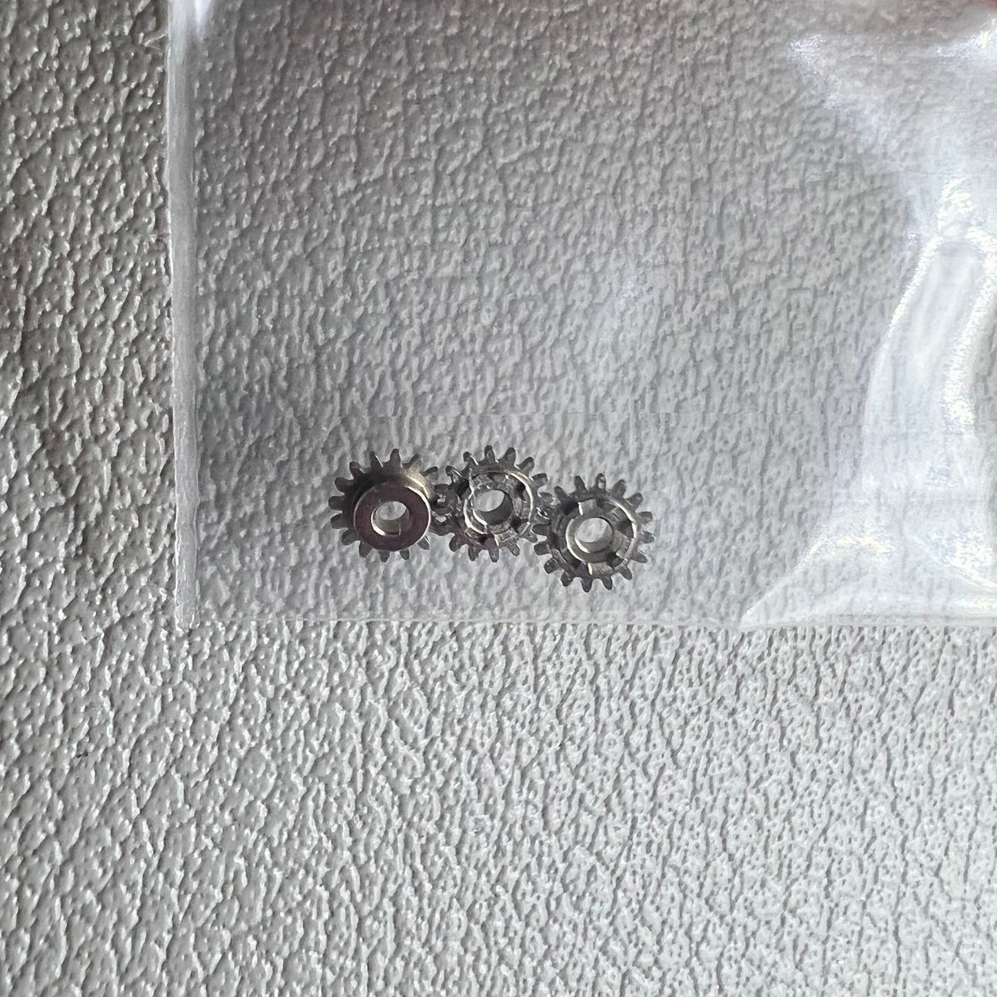 Set of 3 Japan winding pinions for Miyota NH35 NH36 watch movements, precision fit and durable.