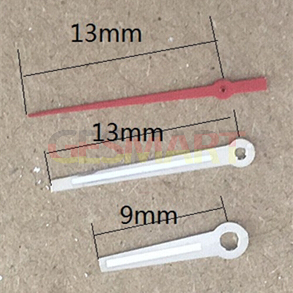 Aiguilles de montre luminescentes argentées pour mouvement à quartz Miyota 2035 P1-H4-C120