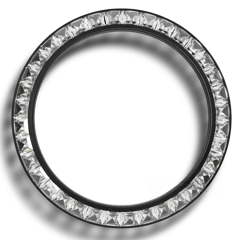 Inclined Black Watch Bezel Daytona T-Shaped Square Moissanite