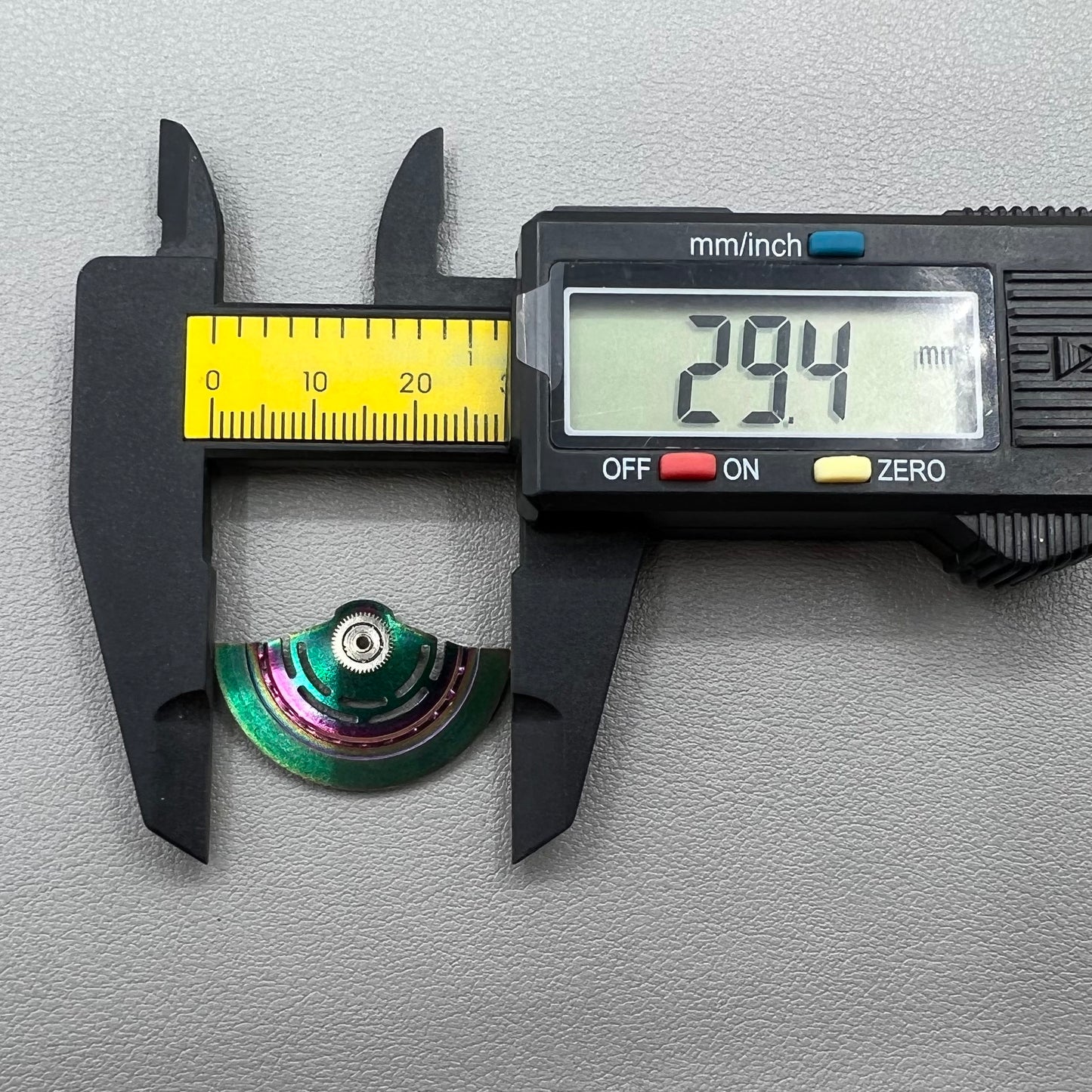 Hollow rotor oscillating weight with ball bearing for Asian 7750 movement, precise watch accessory.