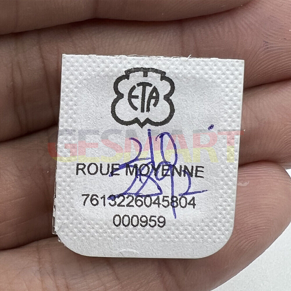 Third wheel for ETA/Seagull 2892A2 mechanical watch movement, precision replacement part.