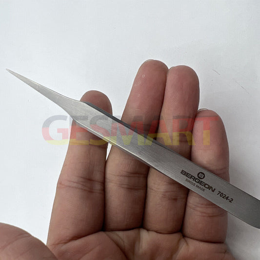 Bergeon 7024-2 anti magnetic tweezers 120mm for precise watch repair and accessory handling
