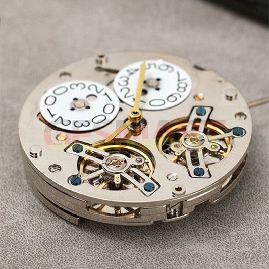 Asian Double Balance Wheel watch accessory showcasing TL3303 automatic mechanical movement with big date at 12.