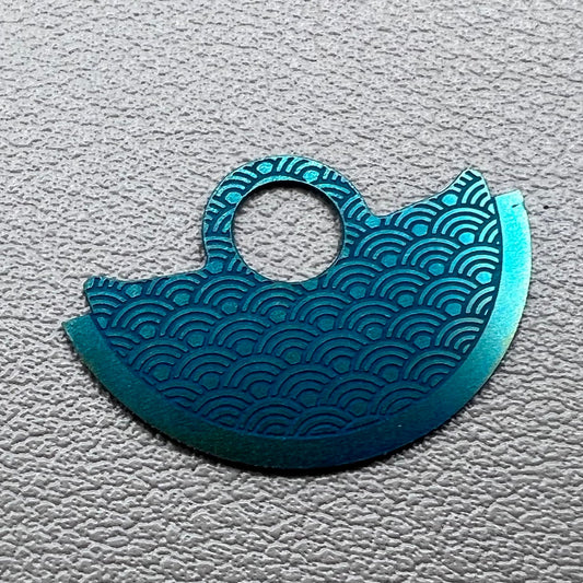 Dunkelgrünes Wellenmetall Oszillierendes Rotorgewicht Ersatz NH35 NH36