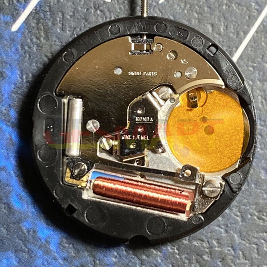 Ronda 507 Swiss quartz watch movement with English characters, ideal for precise watch repair.