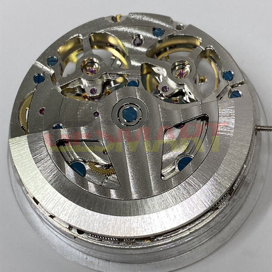 China Made multifunctional watch accessory featuring automatic mechanical movement and dual balance wheels for precise timekeeping.