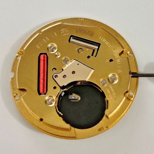 ETA F06.115 quartz watch movement for precise timekeeping, replacement for F06.11A and 955.114 models.