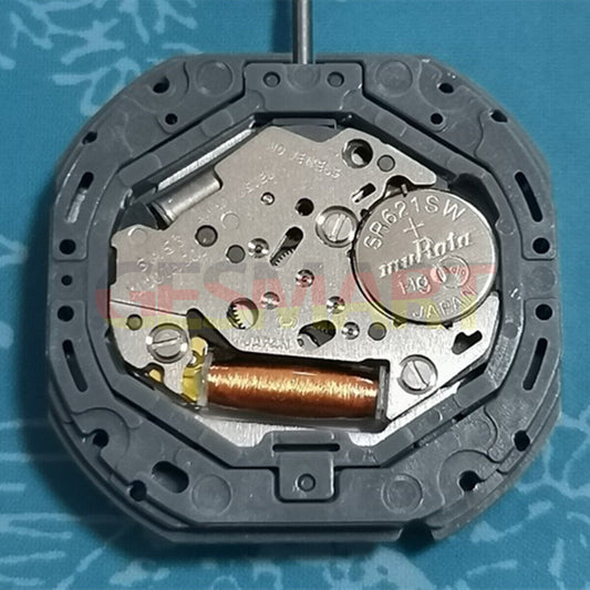 Genuine Miyota 6M53 Japan quartz movement with big date, 3 hands, for watch repair parts.