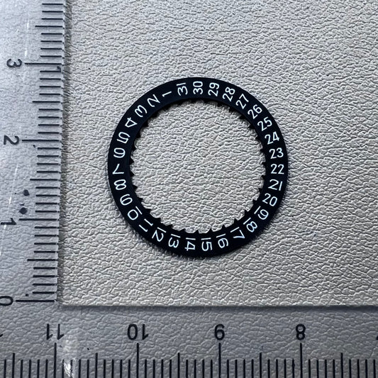 2 PIECES Black Date Disk Wheel Date@3 Generic for Miyota 8215 Movement