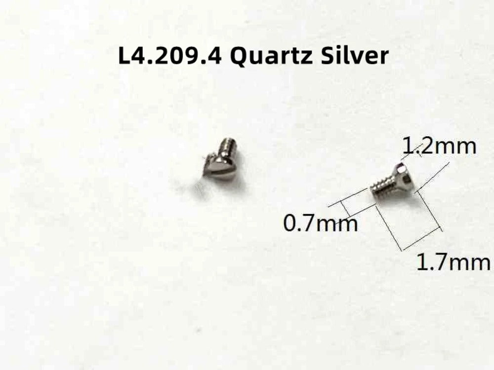 6 Stück Uhrengehäuse-Rückschrauben, 0,7 mm/0,9/1,0/1,2 mm, passend für L4.709/708/209 L4.512 Uhr
