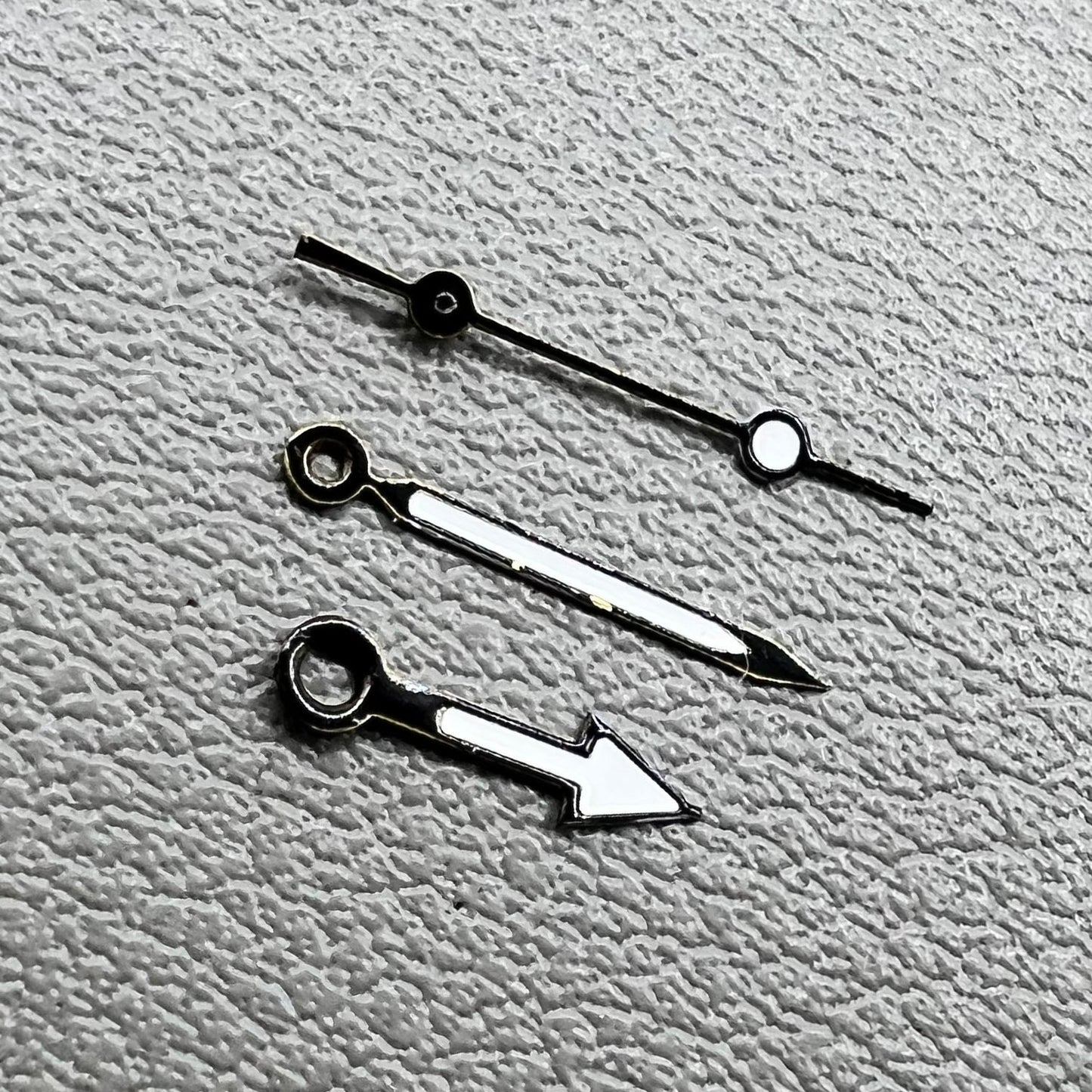Set of black watch hands for Miyota 2035 movement, 2 sets per pack, precise fit by NO.1244 brand.