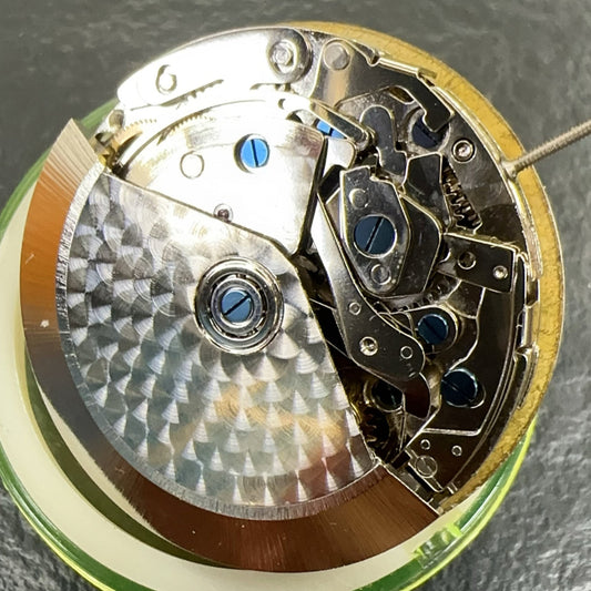 SHANGHAI watch accessory with 7750 mechanical movement and single calendar, small second at 9 o?clock.