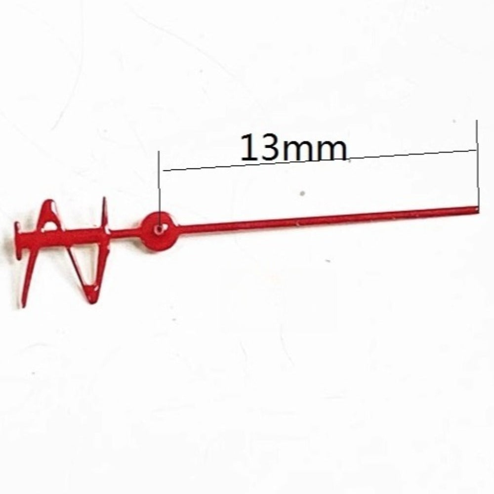 Set of 3 red 13mm small second hands for Miyota OS10 OS20 OS30 watch movements.