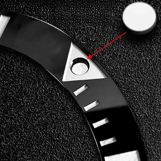 Set of 3 big hole bezel beads, 0.9mm size, for green luminous Submariner watch bezel pip replacement by Pip Fit.