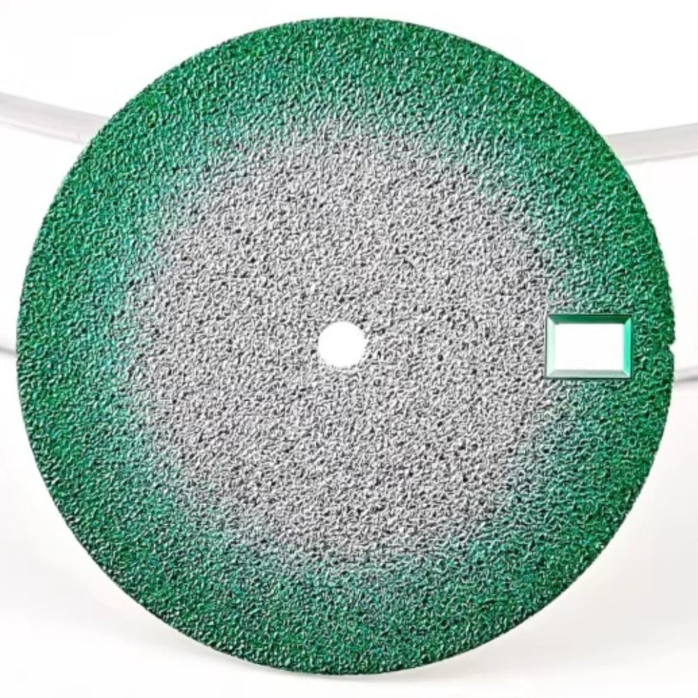28.5mm gradual green matte watch dial, compatible with ETA2824 movement for seamless timekeeping.